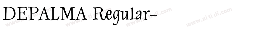 DEPALMA Regular字体转换
